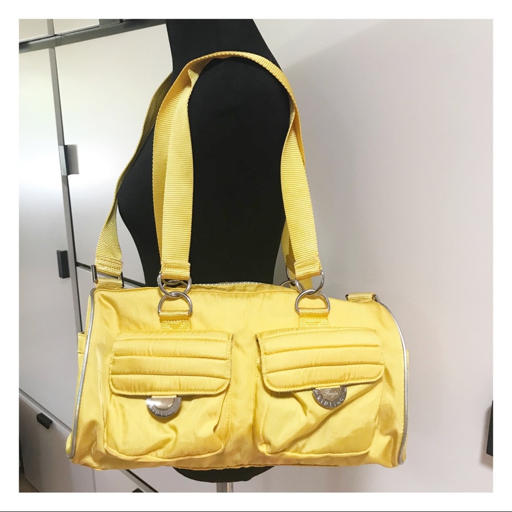 Fergie for Kipling bright yellow bag